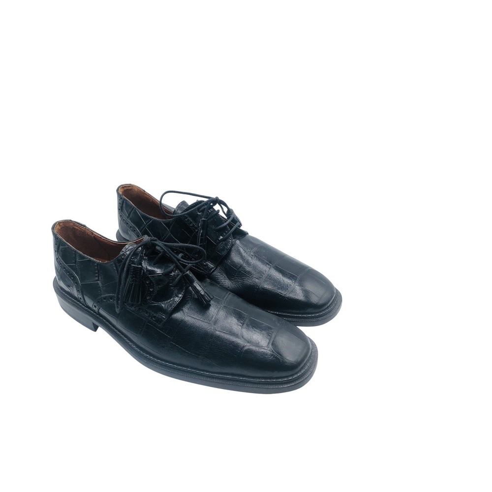 Brass Boot Men's shoes size 10M Black Patent leather Dress Oxfords